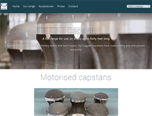 Tablet Screenshot of cjcapstans.co.uk